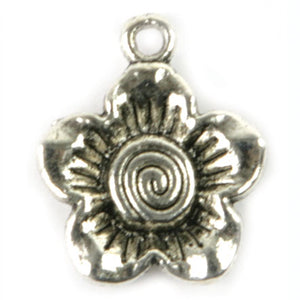 Art.5349 Dije Flor De Metal