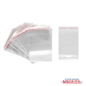 Art.5402 Bolsa Celofán con Sello Adhesivo 7.5X8cm 100pz