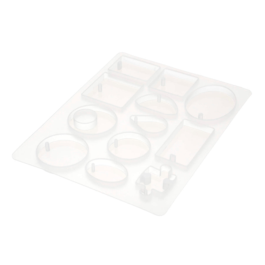 Art.5426 Molde De Silicón Figuras Bisutería 13x10cm 1pz