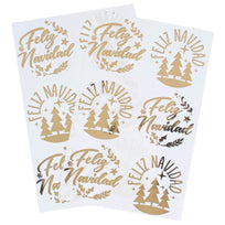 Art.5767 Calcomanía Feliz Navidad Metálica