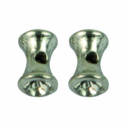 Art.5937 Cuenta Metal Con Dos Piedras