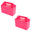 Fantasías Miguel Art.6457 Caja Lonchera 16.5x19.5x9cm 2pz Rosa Mexican