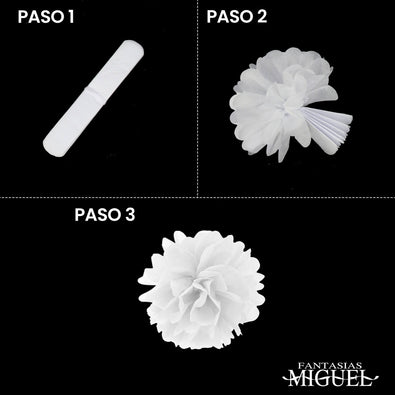 Fantasías Miguel Art.7107 Adorno De Papel Flor 15cm 3pz