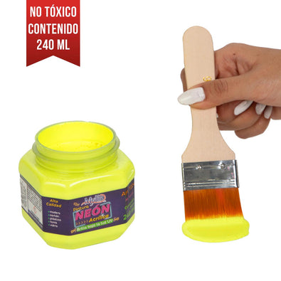 Fantasías Miguel Art.7224 Pintura Acrílica Mylin Neón 240ml 1pz