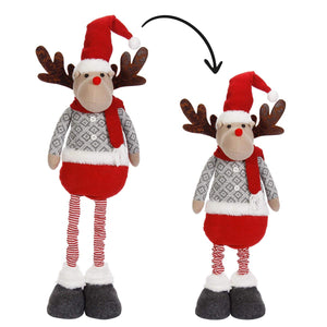 Art.7256 Adorno Peluche Navideño (Retráctil) 85-96cm 1pz