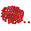 Fantasías Miguel Art.7846 Piedra Acrílica Redonda 8mm 100pz Rojo