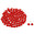 Fantasías Miguel Art.7847 Piedra Acrílica Redonda 12mm 100pz Rojo