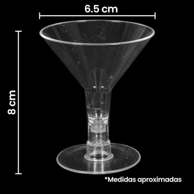 Fantasías Miguel Art.8390 Mini Copa Martini 8x6.5cm 2pz