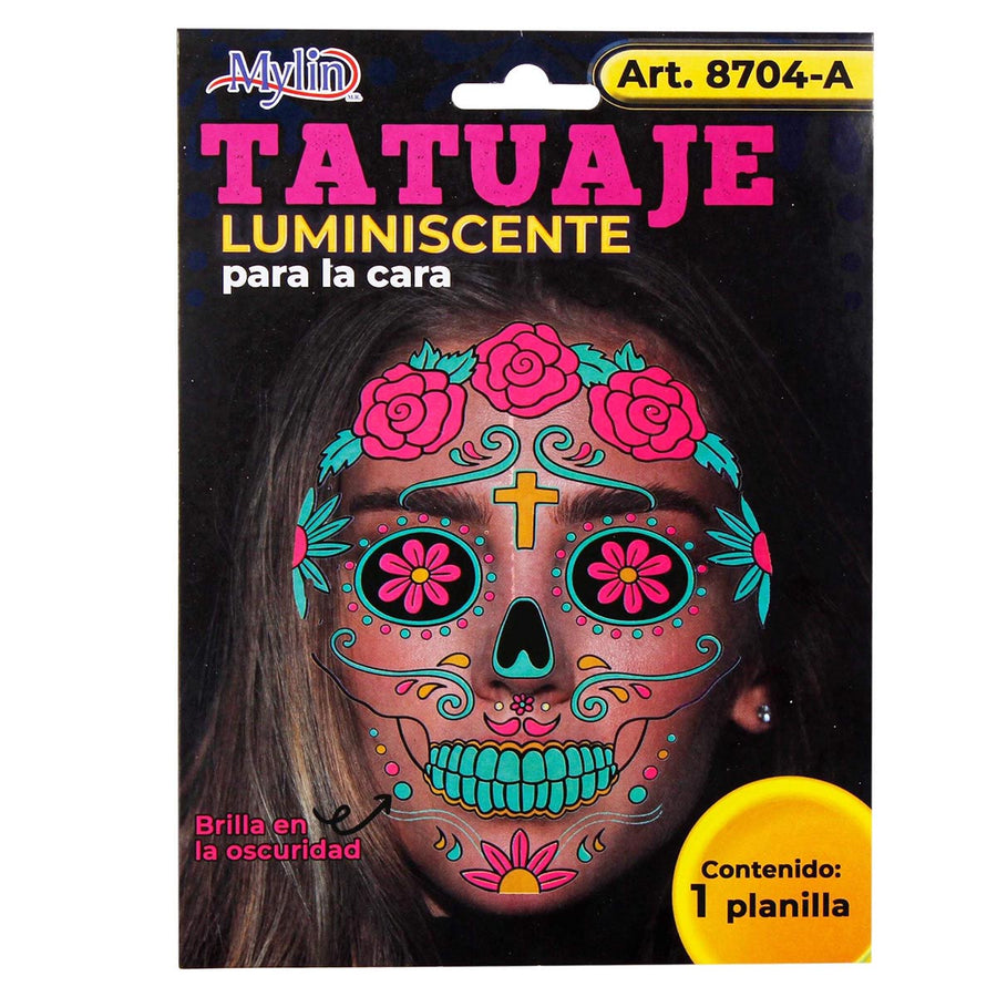 Art.8704 Tatuaje Luminiscente Para Cara
