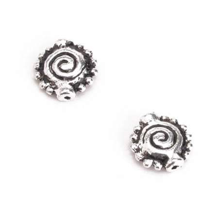 Art.8738 Cuenta Fundida Fina Redonda En Espiral