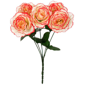 Art.8783 Rosas Borde De Color x5 Flores 35cm 1pz