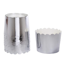 Art.9036 Vaso Metalizado Liso 5.3x7cm 10pz