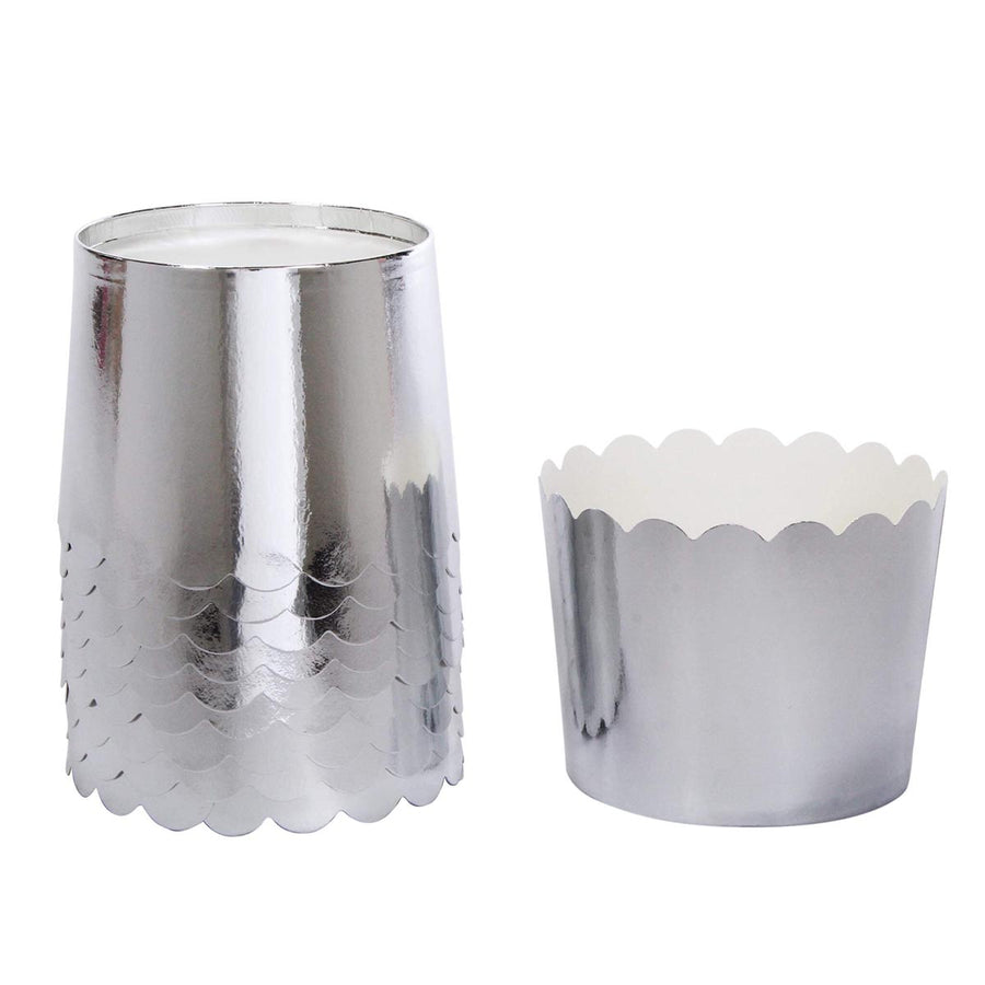 Art.9036 Vaso Metalizado Liso 5.3x7cm 10pz