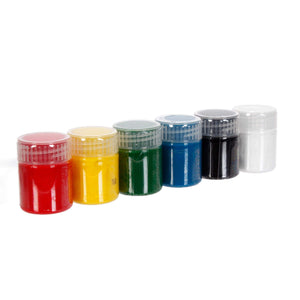 Art.9204 Pintura Lavable 6 Colores 15ml Cada Color 4.5x19x3.5cm 1pz