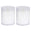 Fantasías Miguel Art.9428 Vela Con Vaso Plástico 6.5x5.5cm 2pz Blanco