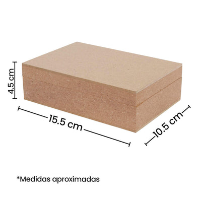 Fantasías Miguel Art.9564 Caja Rectángulo Madera 4.7x15.6x10.8cm 1pz