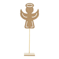 Art.9718 Adorno Ángel Con Poste Y Base
