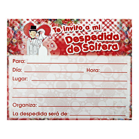 Art.9840 Invitación Para Porta Despedida