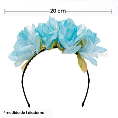 Fantasías Miguel Art.9985 Diadema Flores 20cm 1pz