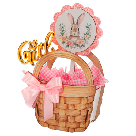 Canasta Girl Con Papel China