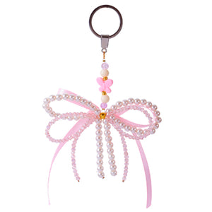 Llavero Moño Coquette Rosa