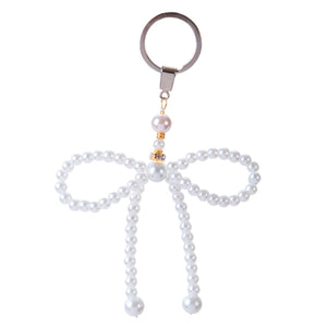 Llavero Moño Con Perlas