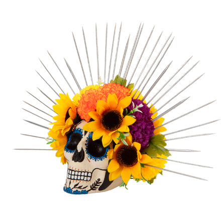 Cráneo Con Girasoles