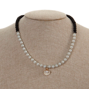 Collar Perla Y Caucho
