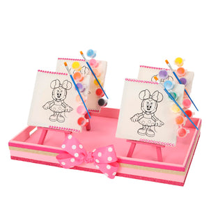 Recuerdos Lienzos Fiesta Infantil Rosa