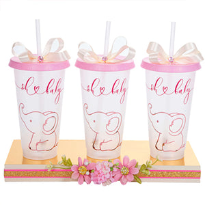 Vasos Recuerdos Baby Shower Elefante