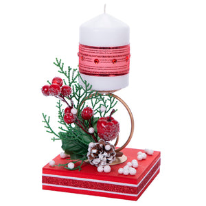 Vela Con Arenero Nevado