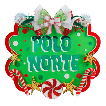 Letrero Polo Norte Caramelos