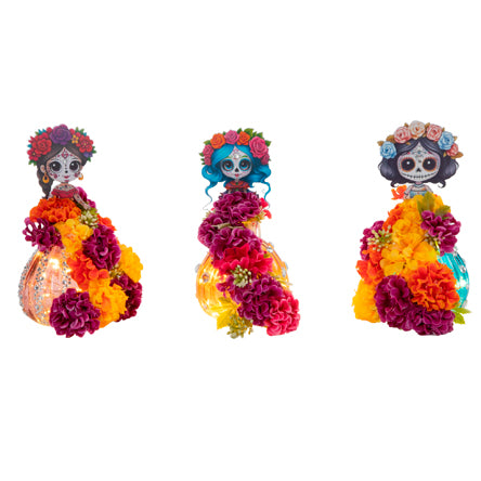 Catrinas En Floreros Pequeños