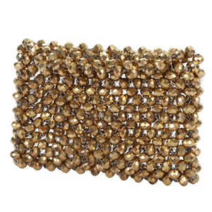 Bolsa Con Cuentas Oro