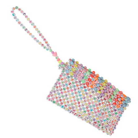 Bolsa Con Cuentas De Letras