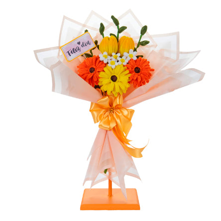 Ramo Con Flores De Chenille