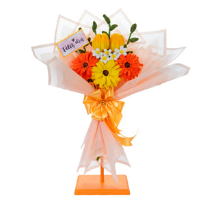 Ramo Con Flores De Chenille