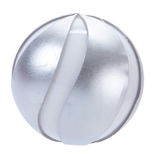 Esfera Navideña Blanco-Plata