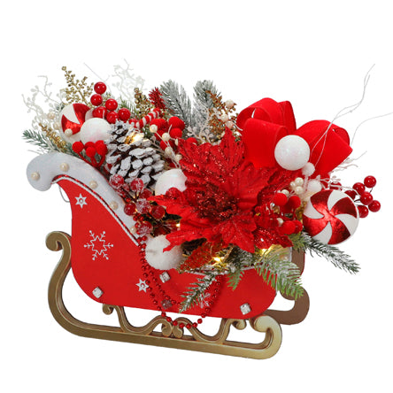 Trineo Navideño Rojo-Blanco