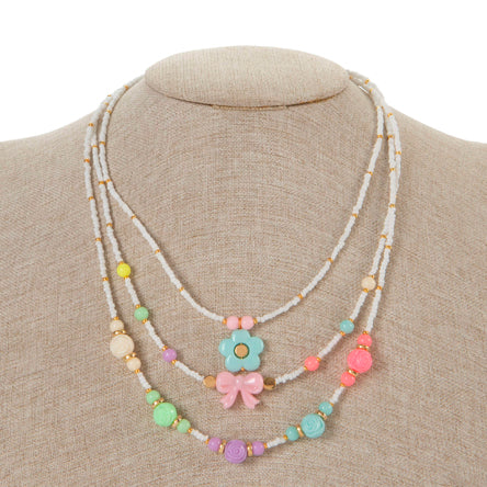 Collar Cuentas Pastel