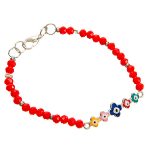 Pulsera Roja Con Dije Ojitos