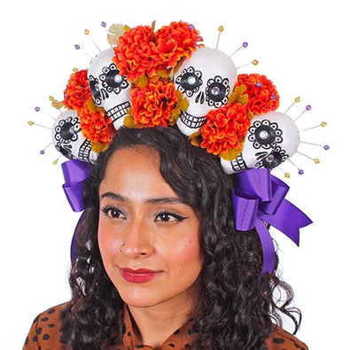 Fantasías Miguel Clave:ML3596 Diadema Con Calaveras