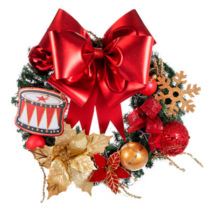 Corona De Pared Oro/Rojo