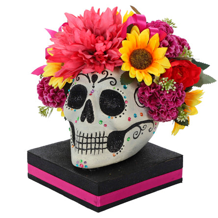 Cráneo Con Flores