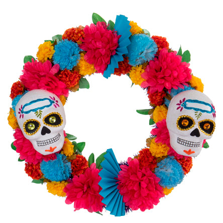 Corona Flores Con Calaveras