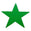 Fantasías Miguel Art.10313 Estrella Colores Metálico 125mm 15g  (aprox 12pz) Verde
