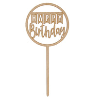 Art.11116 Pick Círculo Banderín Happy Birthday