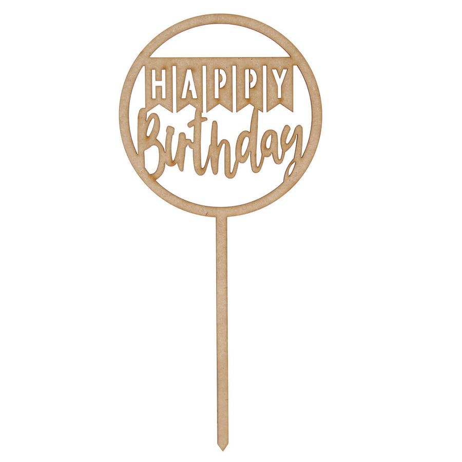 Art.11116 Pick Círculo Banderín Happy Birthday