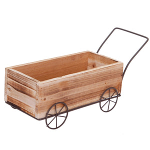 Art.1391 Carrito De Metal Con Base Madera