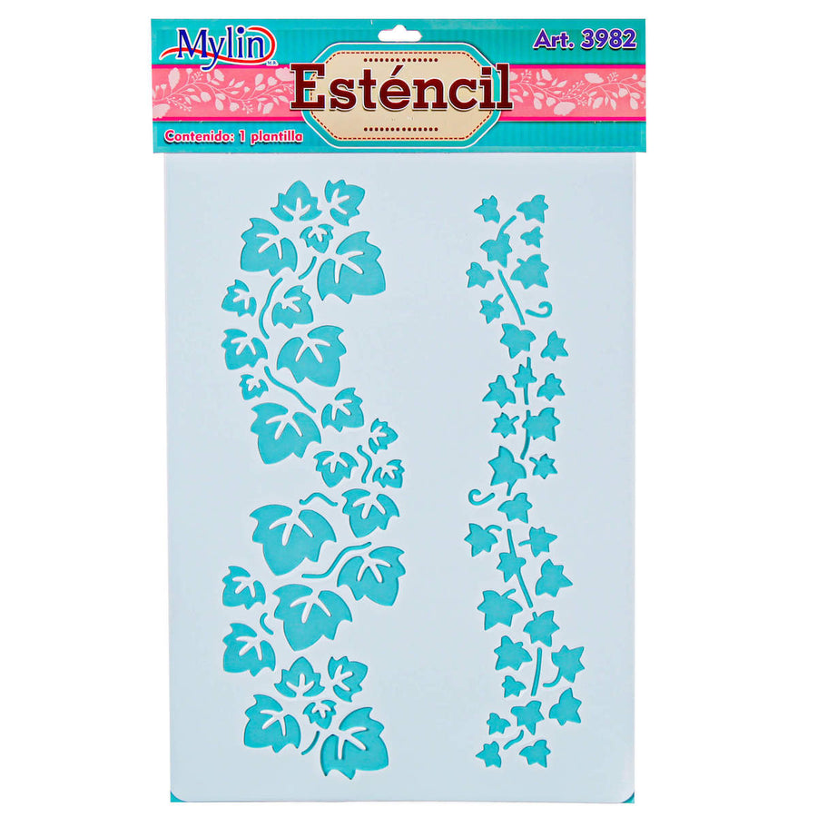 Art.3982 Plantilla Esténcil Hojas
